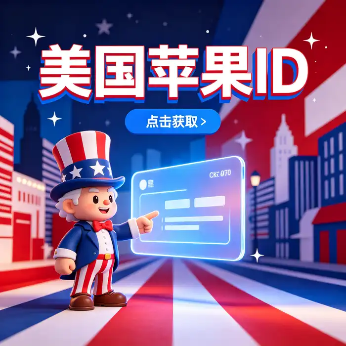 海外 Apple ID 购买相关信息与应用下载指南示意图，说明美国 ios账号、apple id美区澳门和海外应用目录的差异